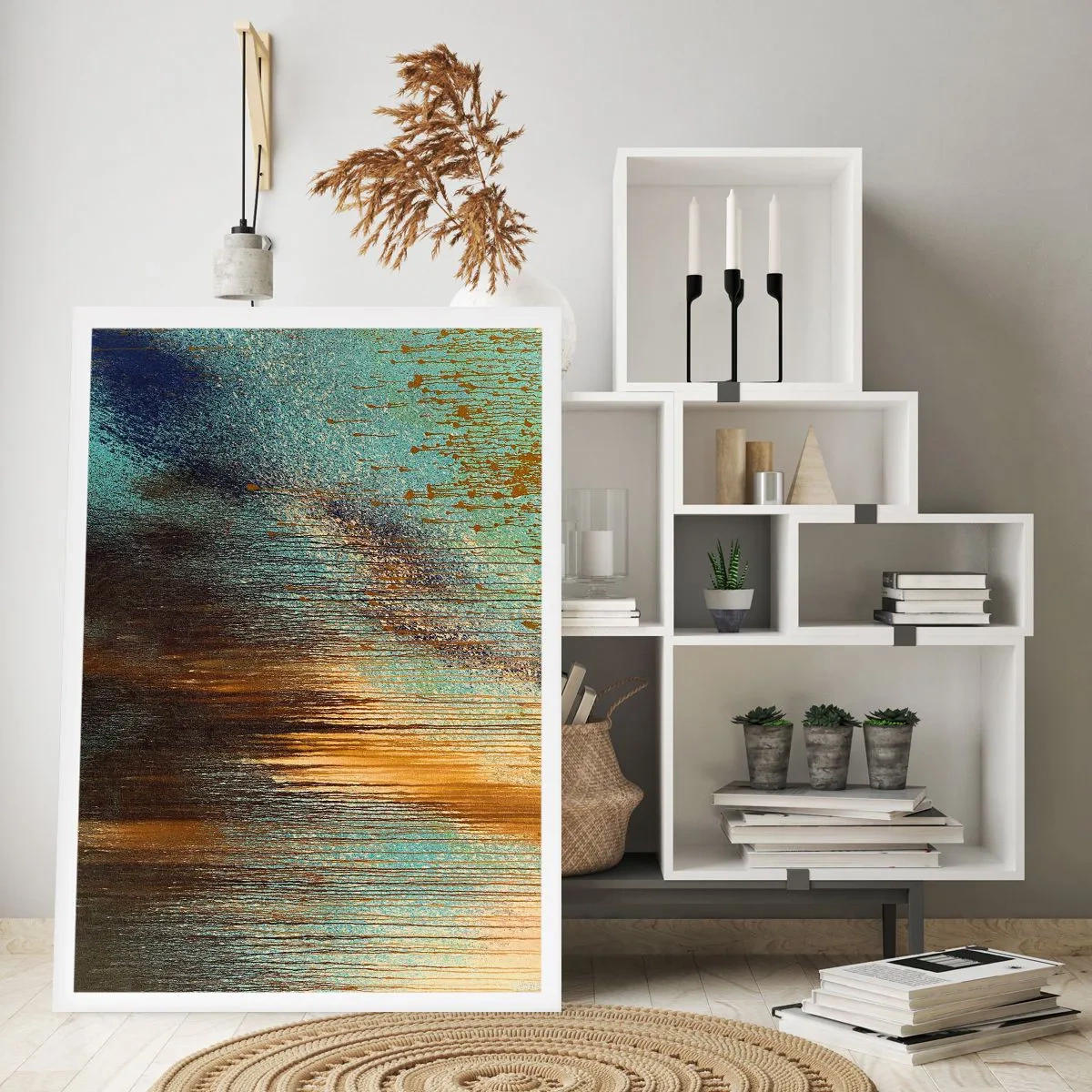 Affisch - En oavsiktlig färgglad komposition - 30x40 cm