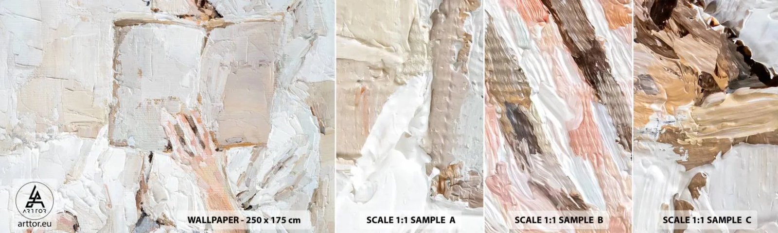 Provbit av självhäftande fototapet Deluxe Sticker - I en annan värld - Bit, bok, Minimalism - 100x30 cm