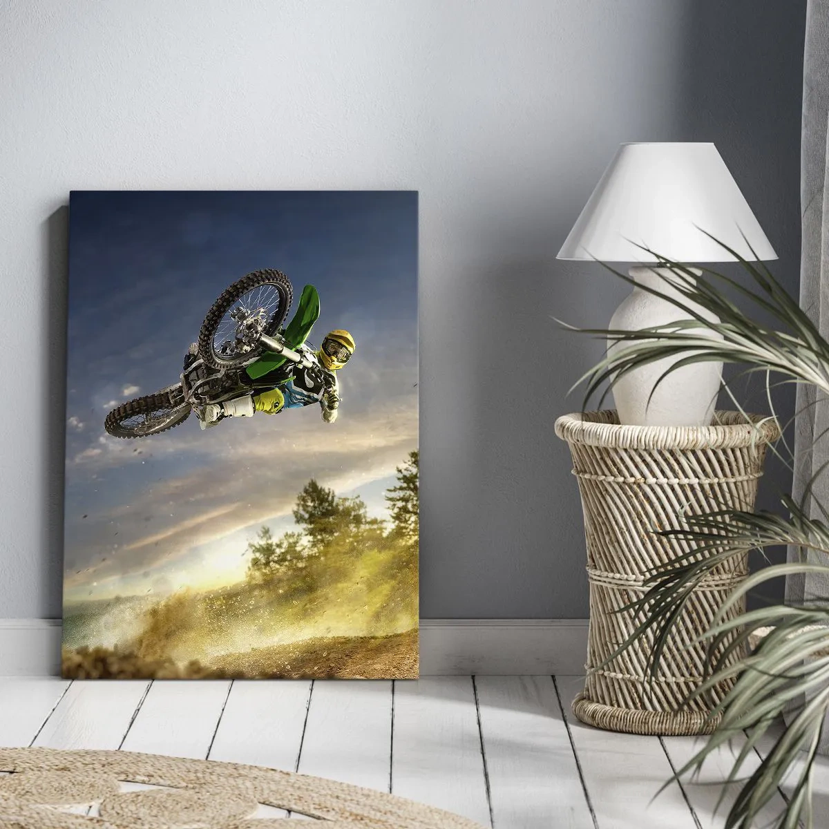 Canvastavla - Bild på duk - Koppla in emotioner! - 55x100 cm