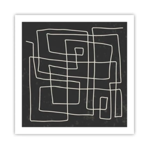 Affisch - Inte så enkelt - 60x60 cm