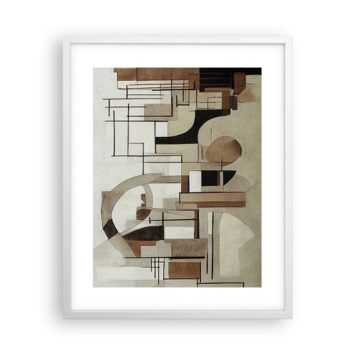Affisch i vit ram - Stadsbild 2.0 - 40x50 cm