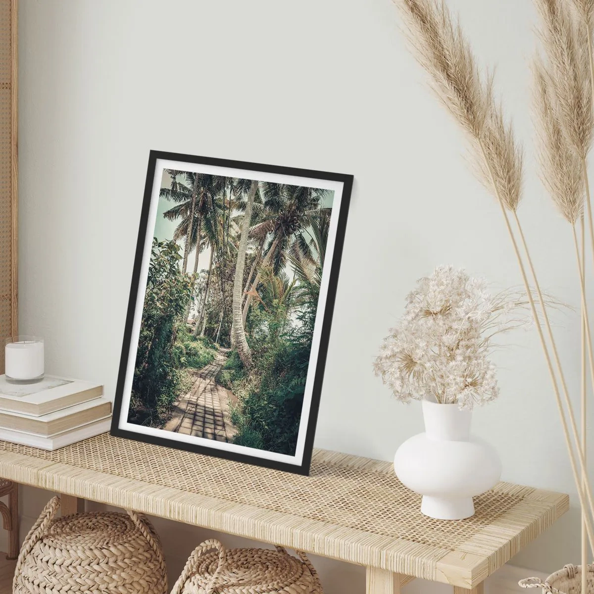 Affisch i svart ram - Palmallé - 61x91 cm