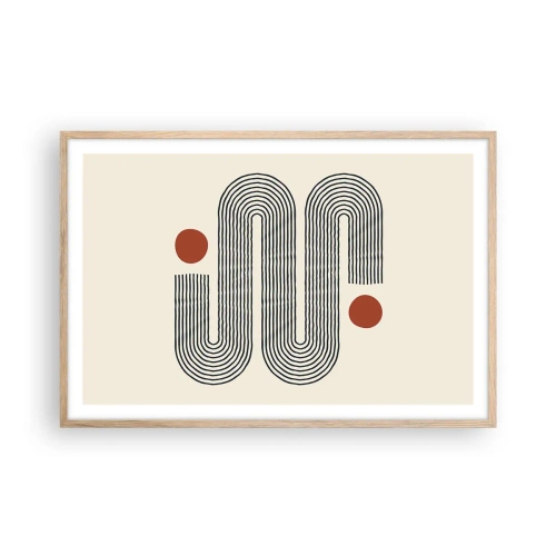 Affisch i ram av ljusek - från början till slutet - 91x61 cm