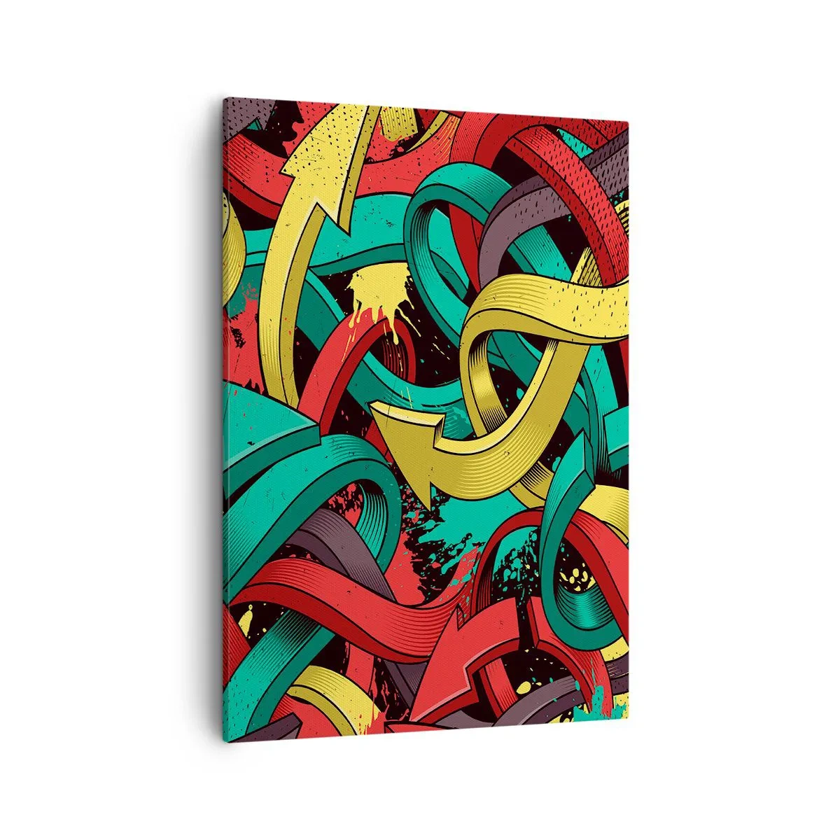 Canvastavla - Bild på duk - Vilken väg till målet? - 50x70 cm