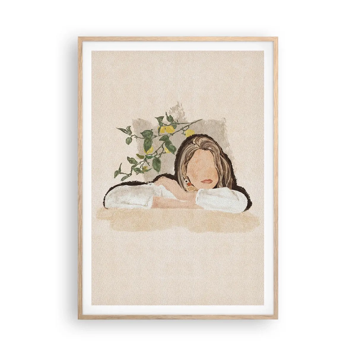 Affisch i ram av ljusek - Sydlig skönhet - 70x100 cm