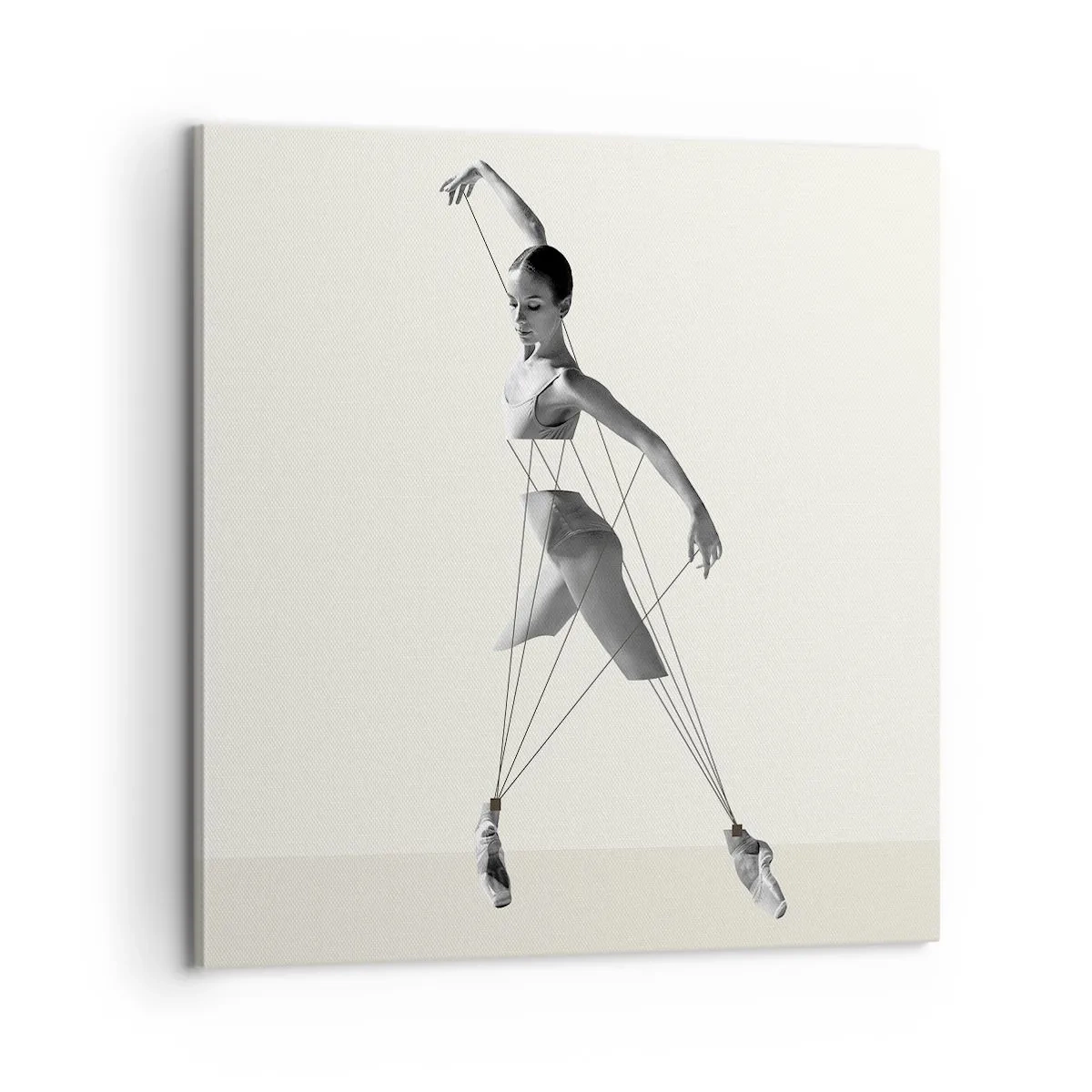 Canvastavla - Bild på duk - I världens teater - 60x60 cm