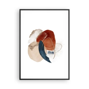 Affisch i svart ram - Oval komposition - 70x100 cm
