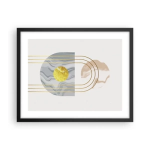 Affisch i svart ram - Ljushet och sken - 50x40 cm