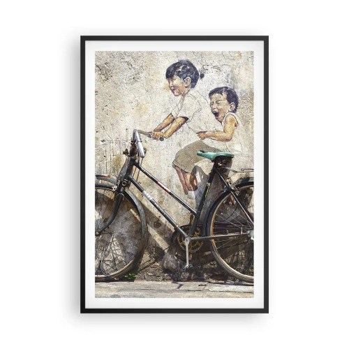 Affisch i svart ram - Sant eller falskt? - 61x91 cm