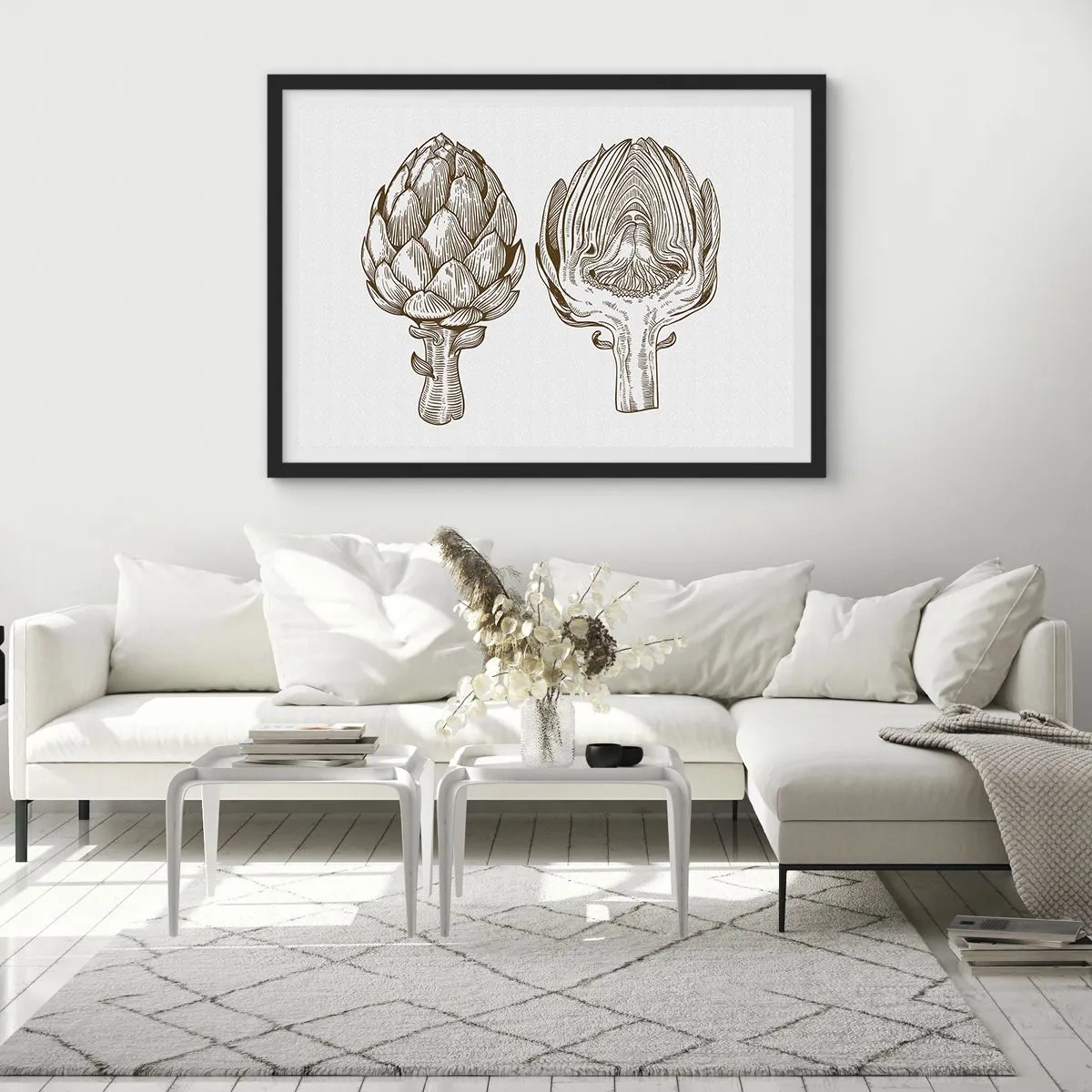 Affisch i svart ram - Anatomilektion - 70x50 cm