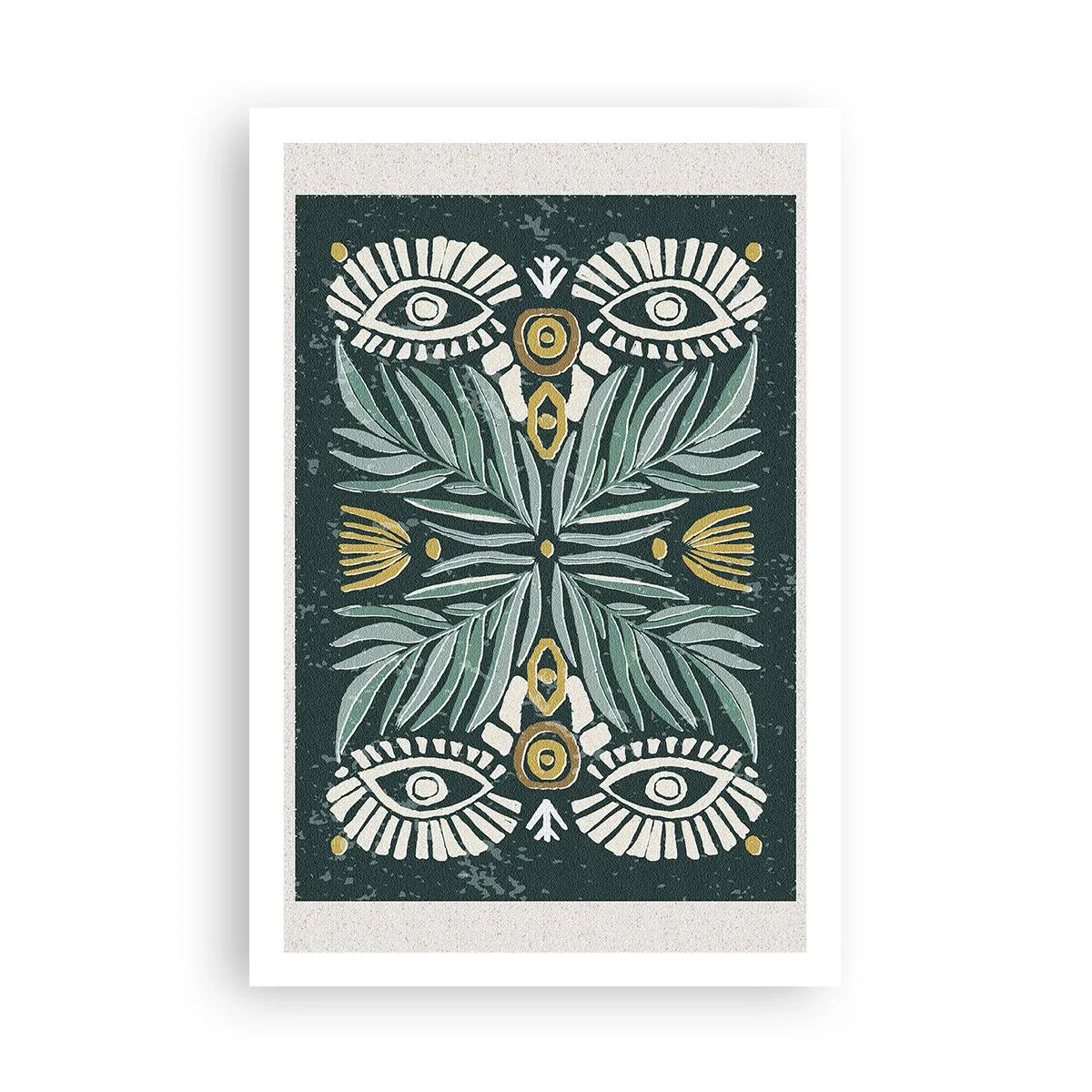 Affisch - Som ett folkligt mönster - 61x91 cm