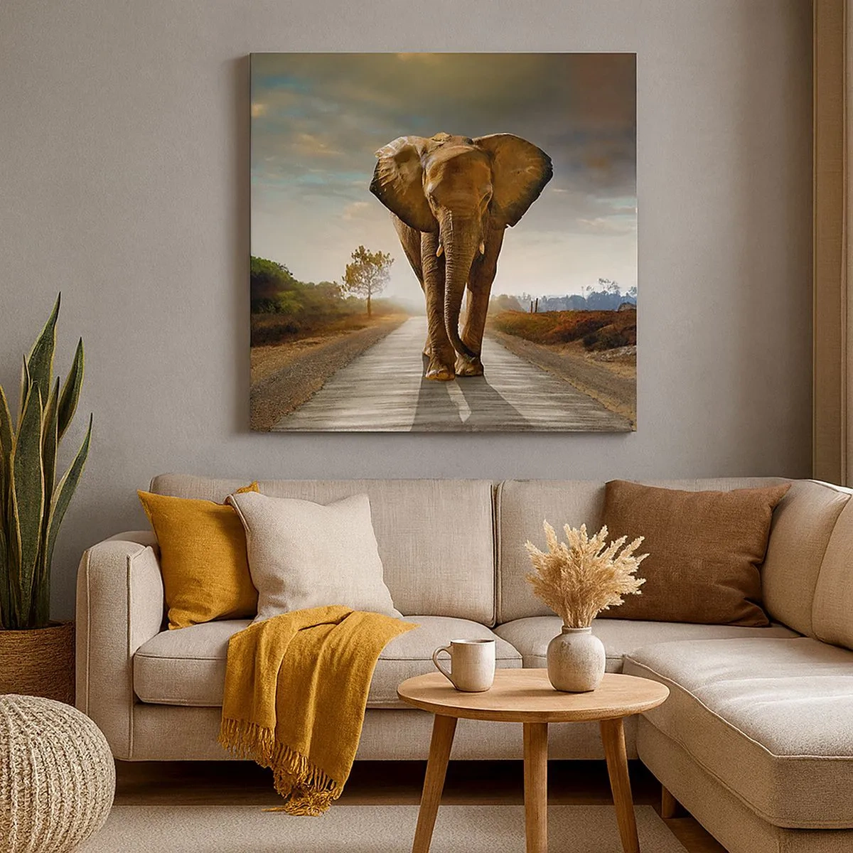 Canvastavla - Bild på duk - Inte alls i en porslinsbutik - 30x30 cm