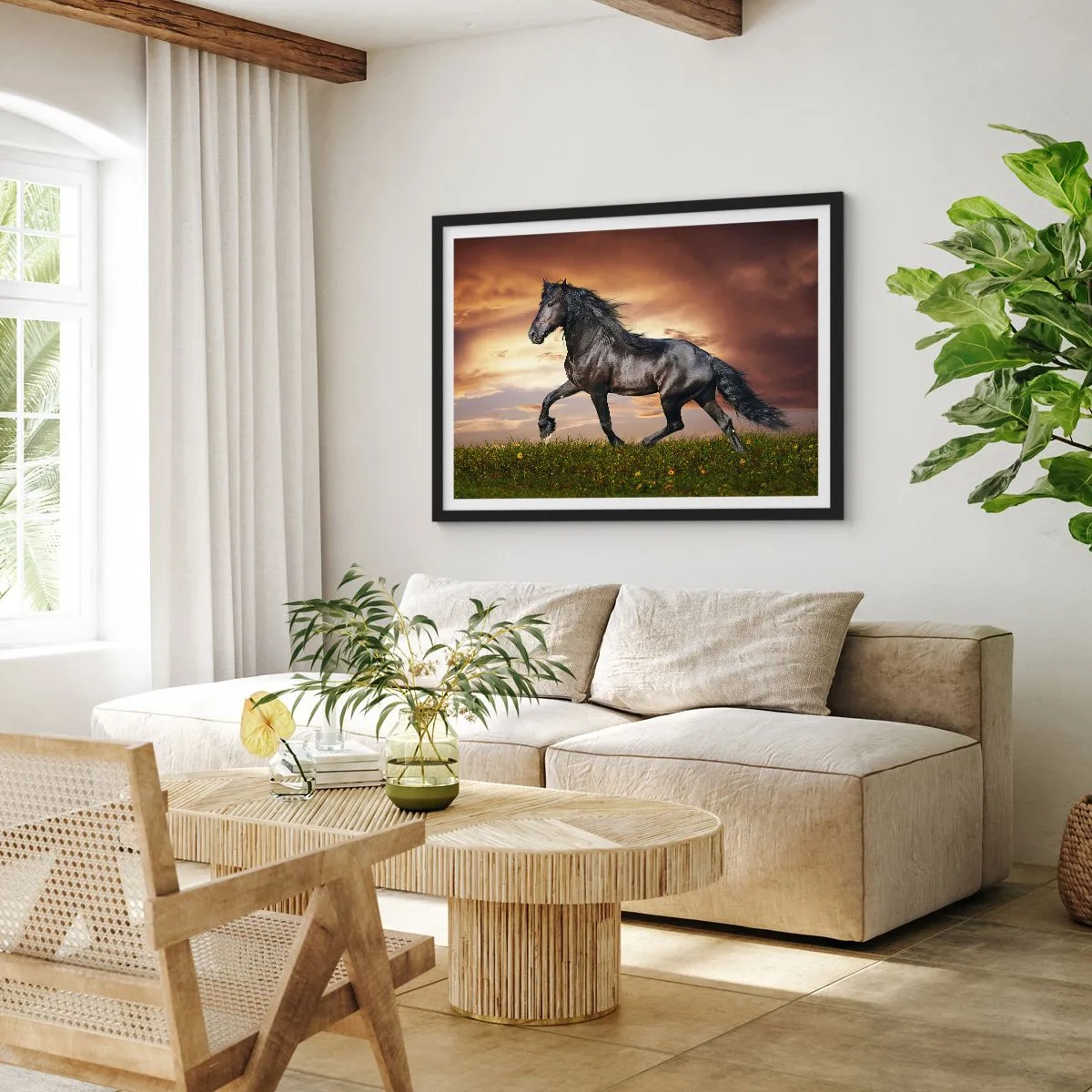 Affisch i svart ram - Svarta prinsen - 70x50 cm