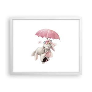 Affisch i vit ram - Det är just kärlek - 50x40 cm