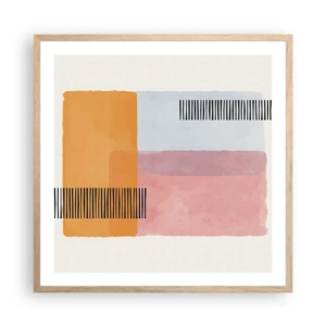 Affisch i ram av ljusek - Från hörna till hörna - 60x60 cm