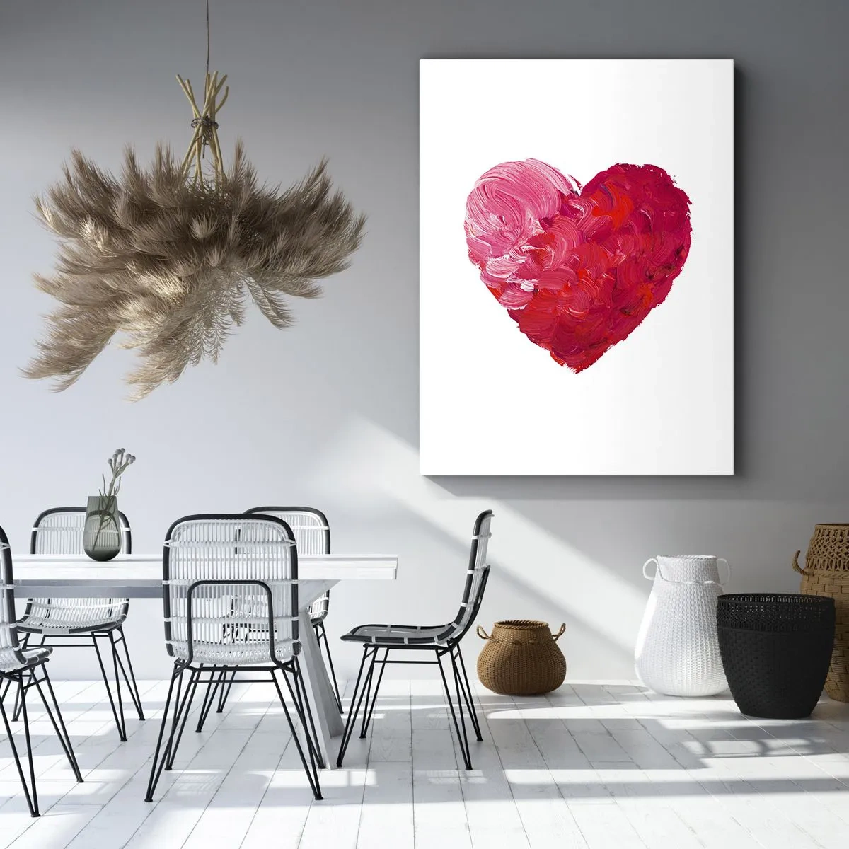 Canvastavla - Bild på duk - All you need is love - 80x120 cm