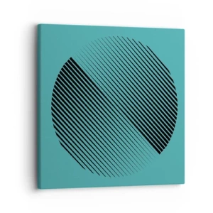 Canvastavla - Bild på duk - Cirkeln - en geometrisk variation - 30x30 cm