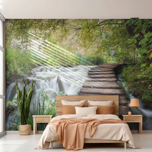 Självhäftande Fototapet Deluxe Sticker - Inget lugnt vatten - Landskap, Kroatien, Natur - 400x280 cm