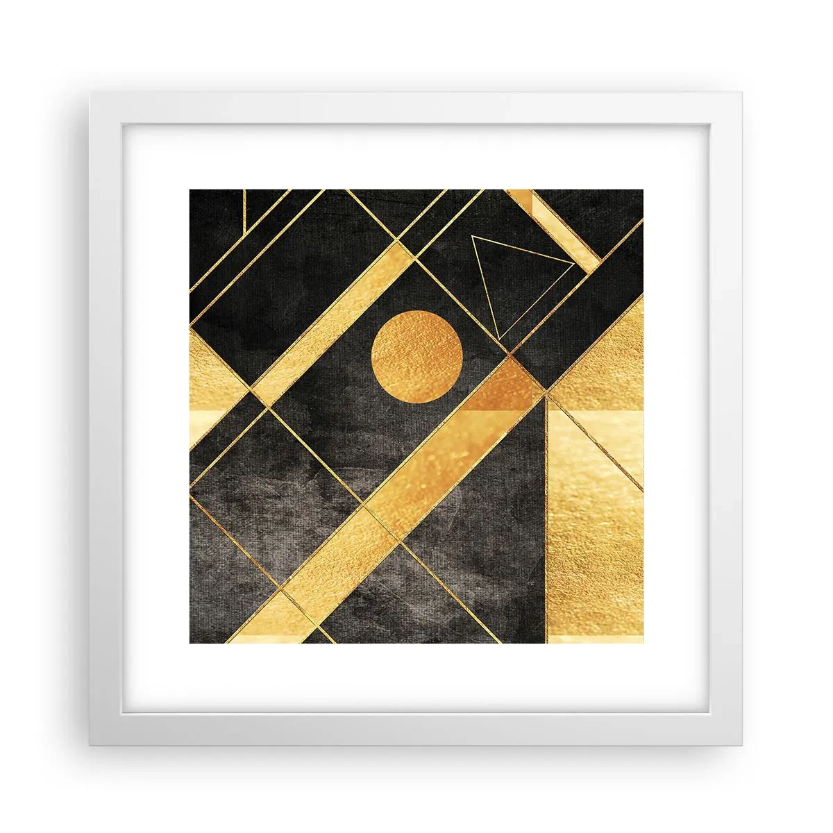 Affisch i vit ram - Öknens sol - 30x30 cm