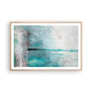 Affisch i ram av ljusek - Horisontellt i blått - 91x61 cm