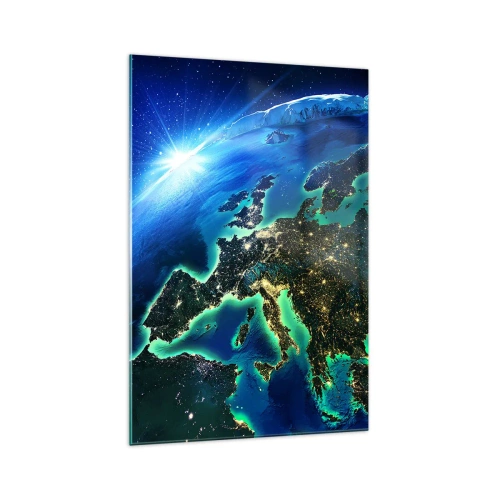 Glastavla - Bild på glas - Glödande Europa - 70x100 cm