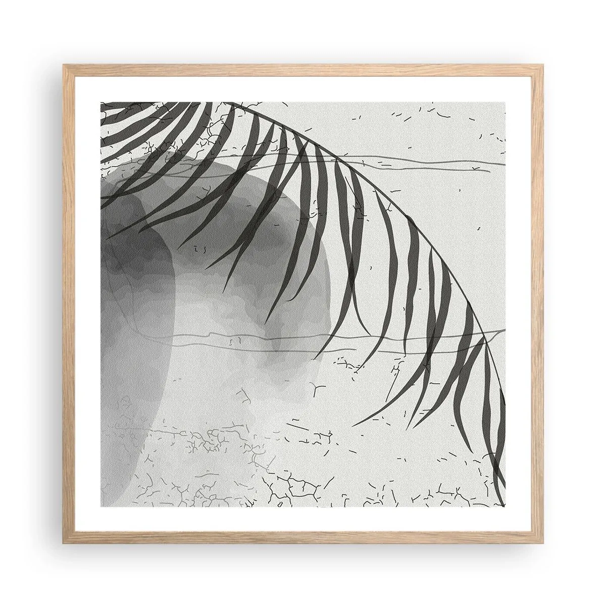 Affisch i ram av ljusek - Den subtila exotismen i naturen - 60x60 cm