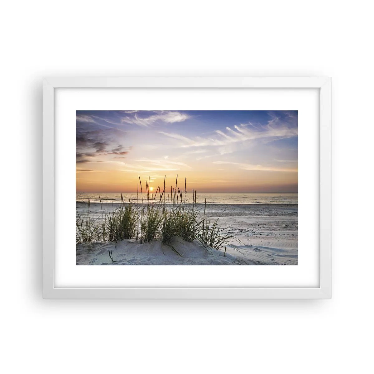 Affisch i vit ram - Titta, tänk, känn - 40x30 cm