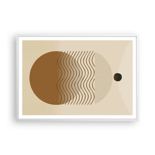 Affisch i vit ram - Om geometriska figurers ursprung - 100x70 cm