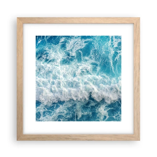 Affisch i ram av ljusek - Glatt och hoppande - 30x30 cm