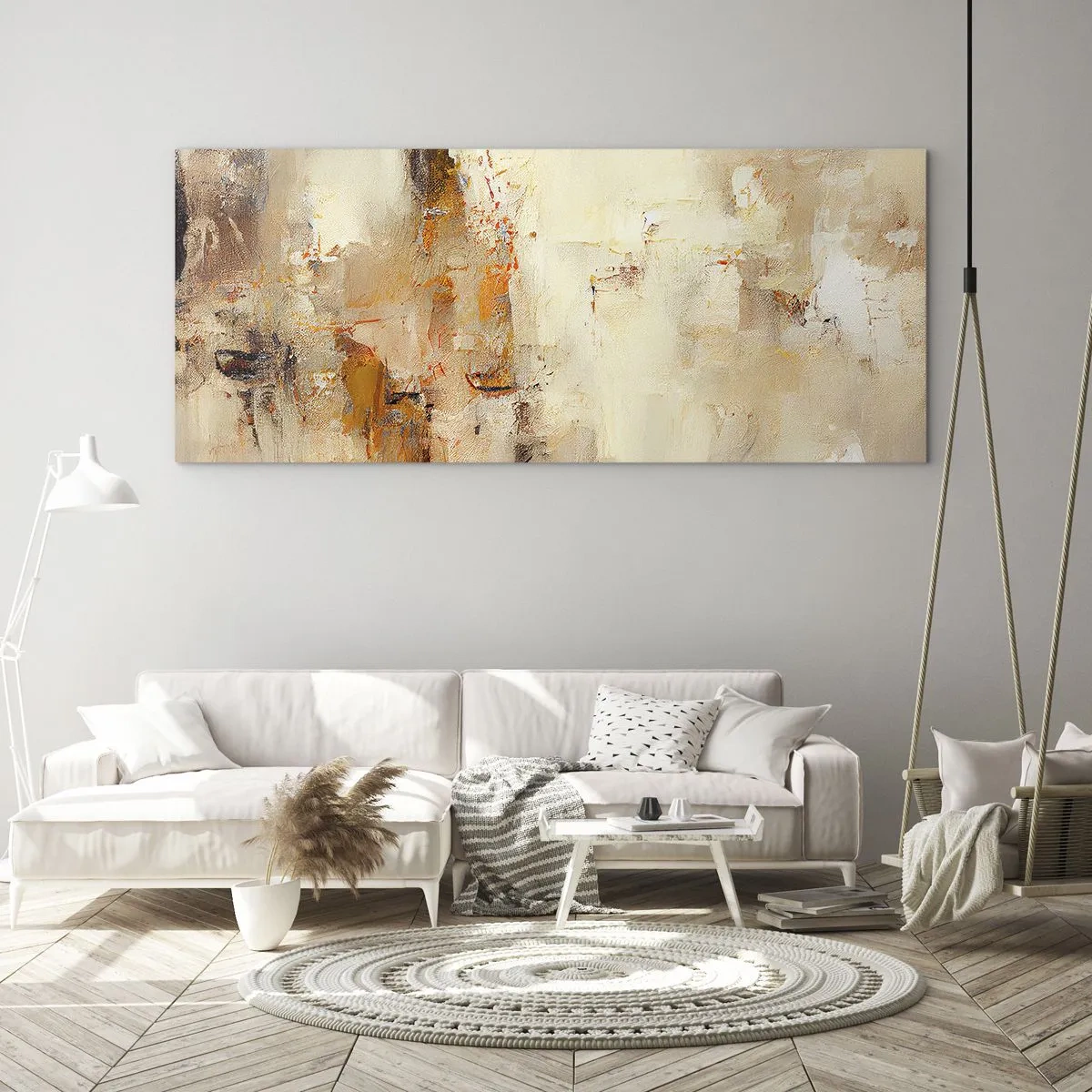 Glastavla - Bild på glas - Bärnstenens själ - 100x40 cm