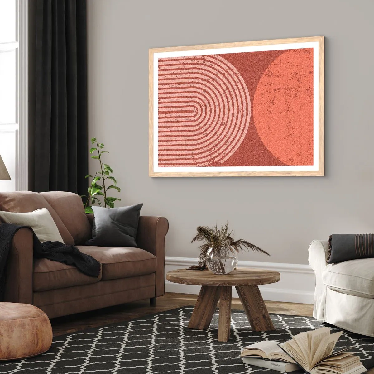 Affisch i ram av ljusek - Nära relation - 100x70 cm
