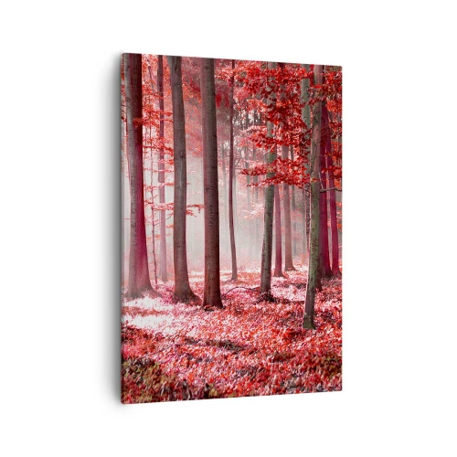Canvastavla - Bild på duk - Röd är lika vacker - 50x70 cm
