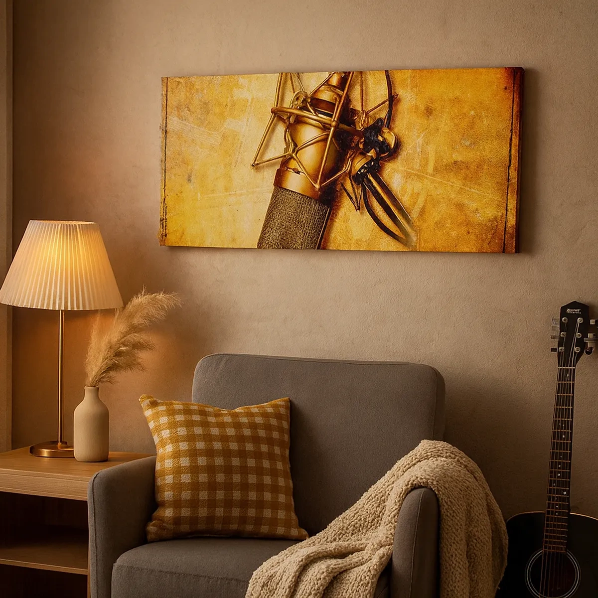 Canvastavla - Bild på duk - Radions gyllene tider - 30x30 cm