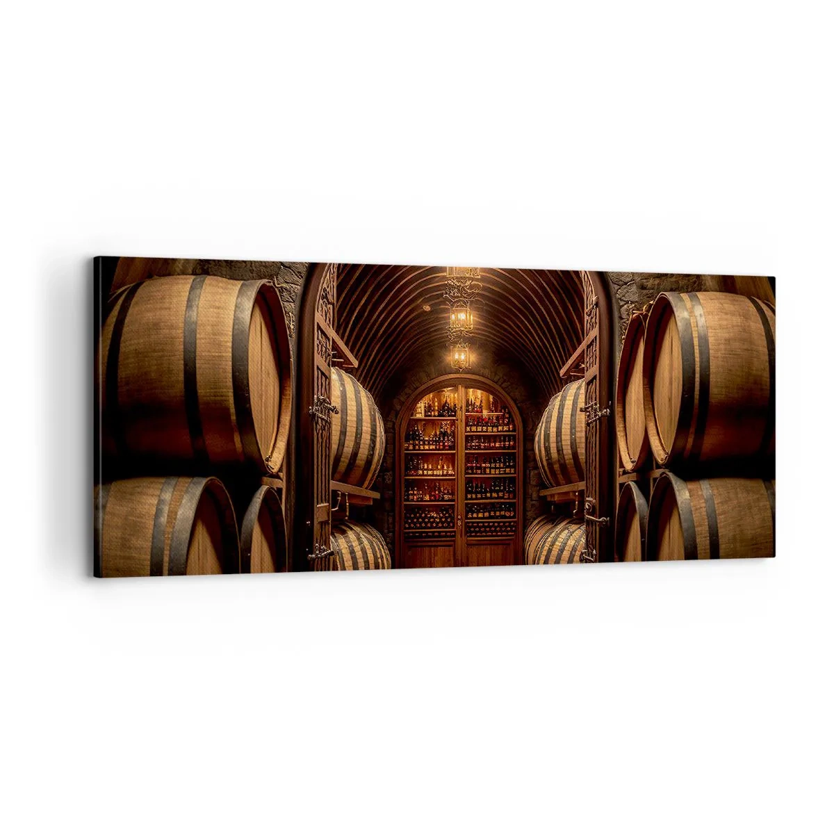 Canvastavla - Bild på duk - Stämningsfull källare - 100x40 cm