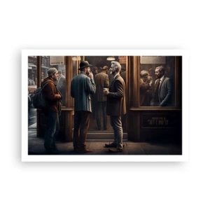 Affisch - En bra stund på dagen - 91x61 cm