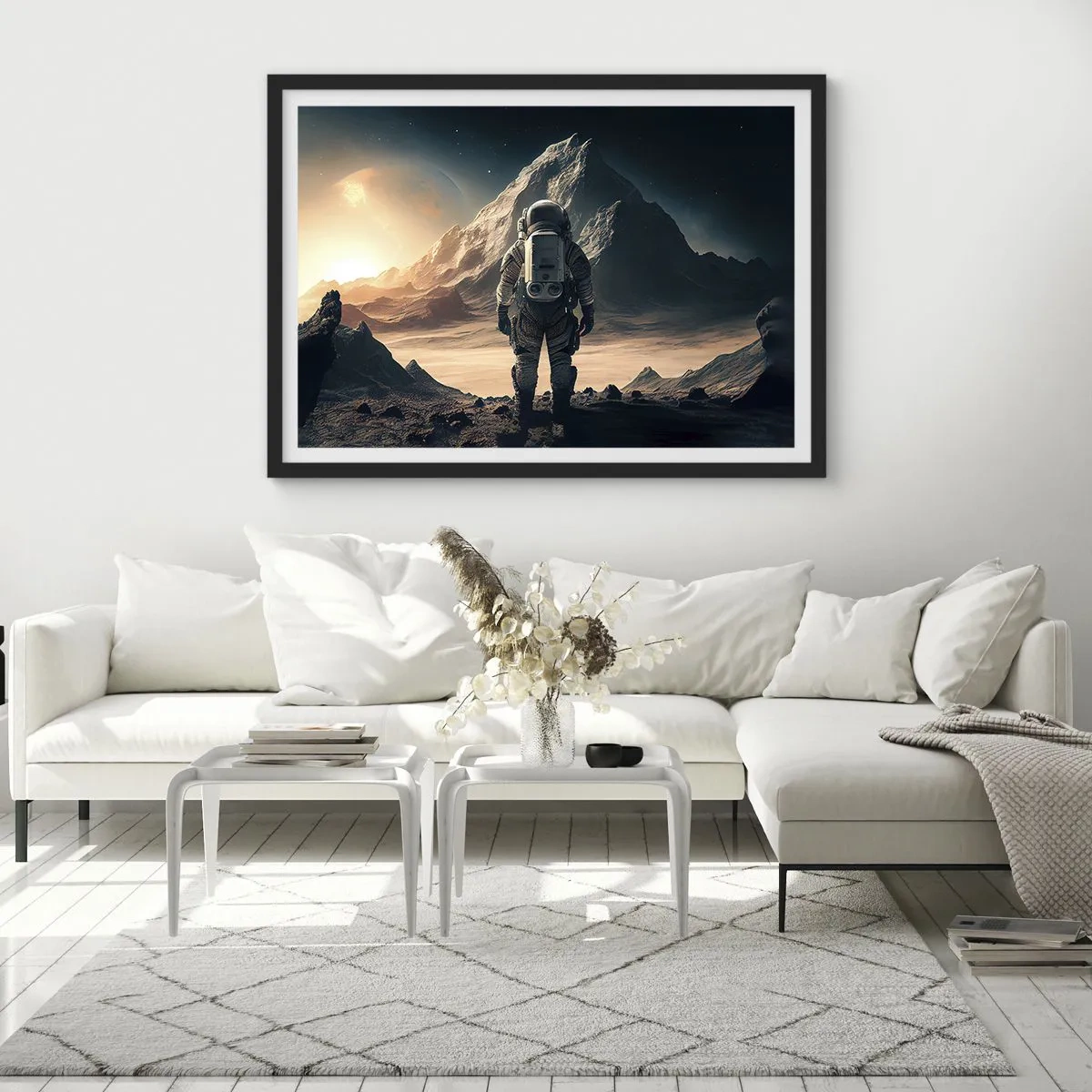 Affisch i svart ram - En ny utmaning - 70x50 cm