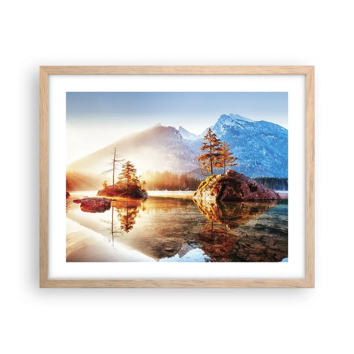 Affisch i ram av ljusek - Naturen i ett nytt ljus - 50x40 cm