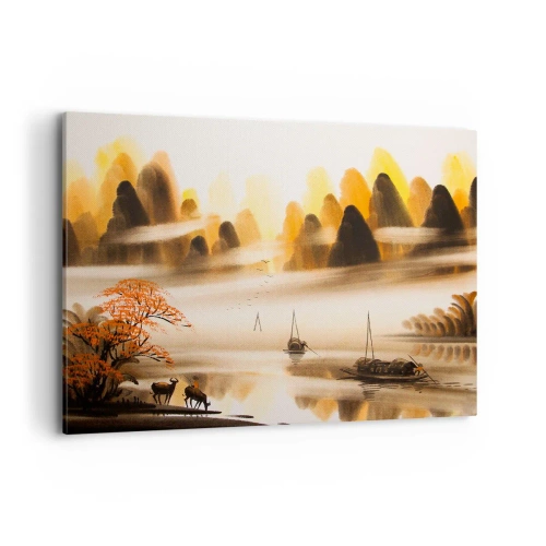 Canvastavla - Bild på duk - Längre bort än Fjärran Östern - 120x80 cm