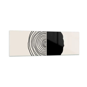 Glastavla - Bild på glas - Hälften hälften - 160x50 cm