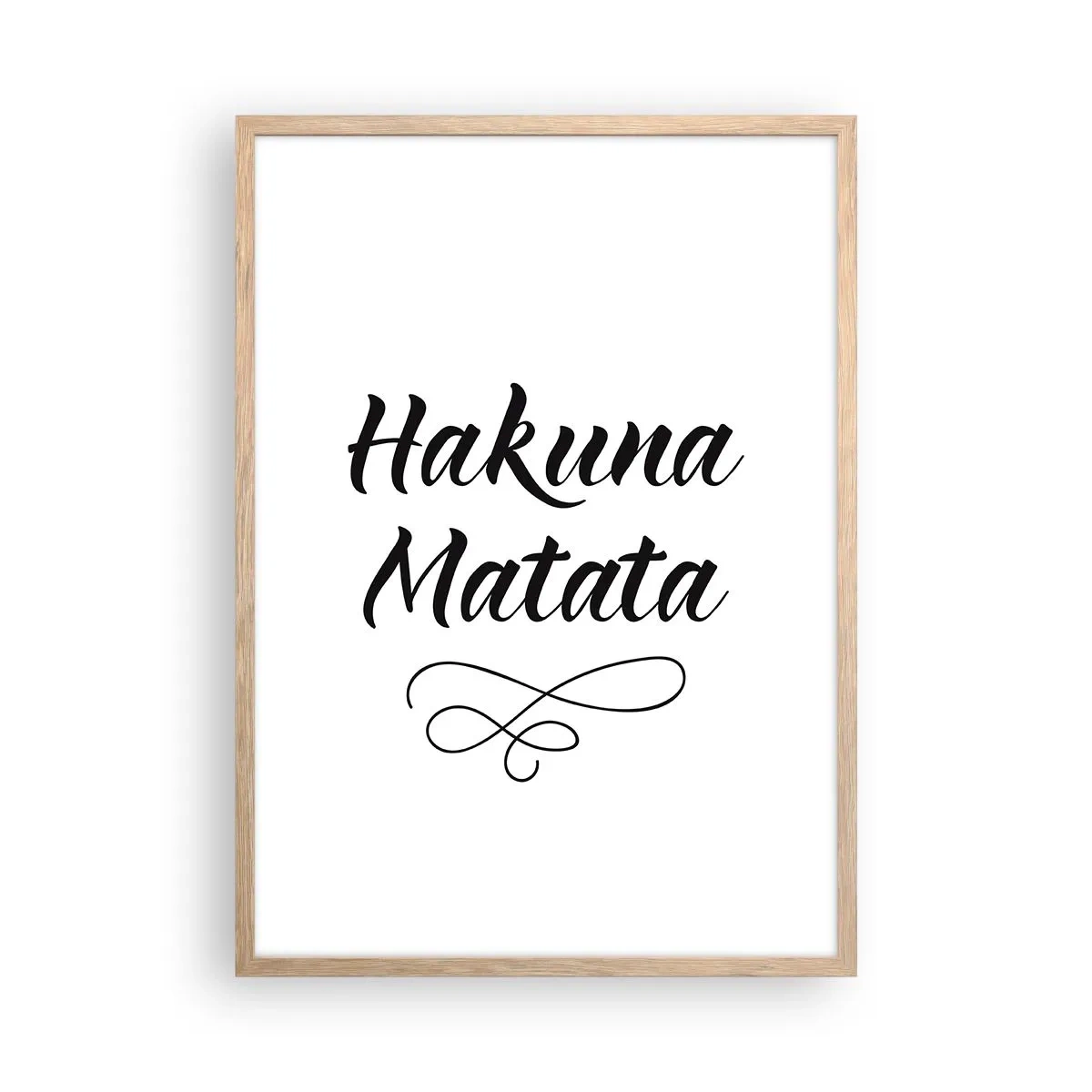 Affisch i ram av ljusek - Bästa rådet - 50x70 cm