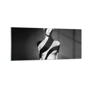 Glastavla - Bild på glas - I skenet och i skuggan - 100x40 cm