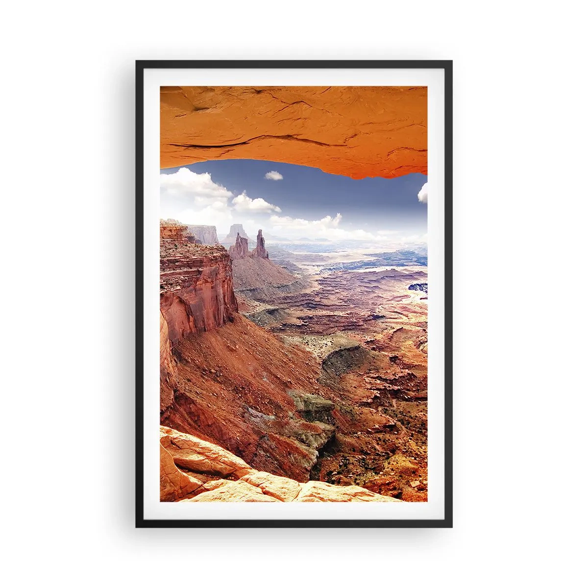 Affisch i svart ram - Skapat av naturen - 61x91 cm