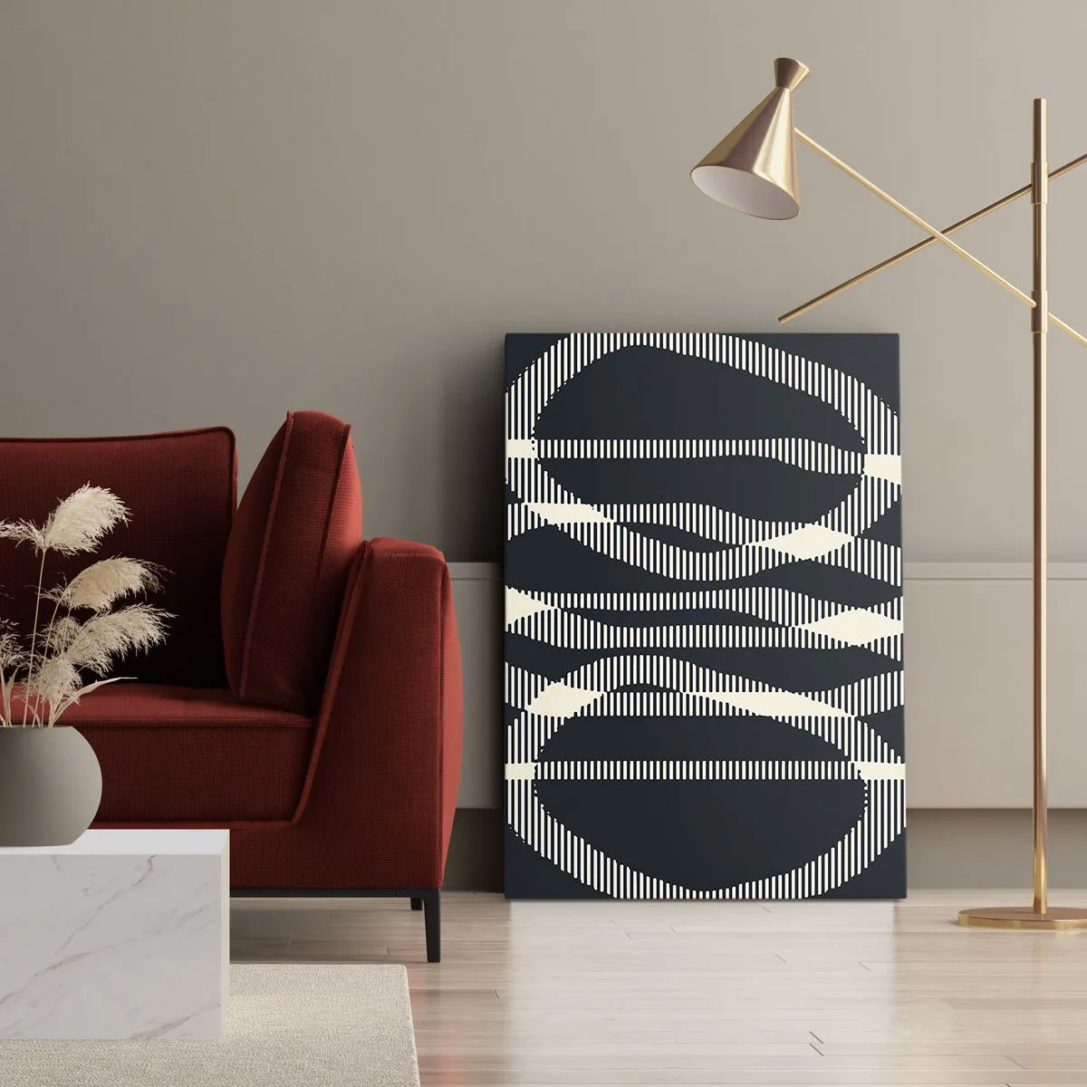 Canvastavla - Bild på duk - Försök att bryta mörkret - 50x70 cm