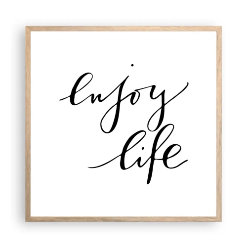 Affisch i ram av ljusek - Ingenting att tillägga… - 60x60 cm