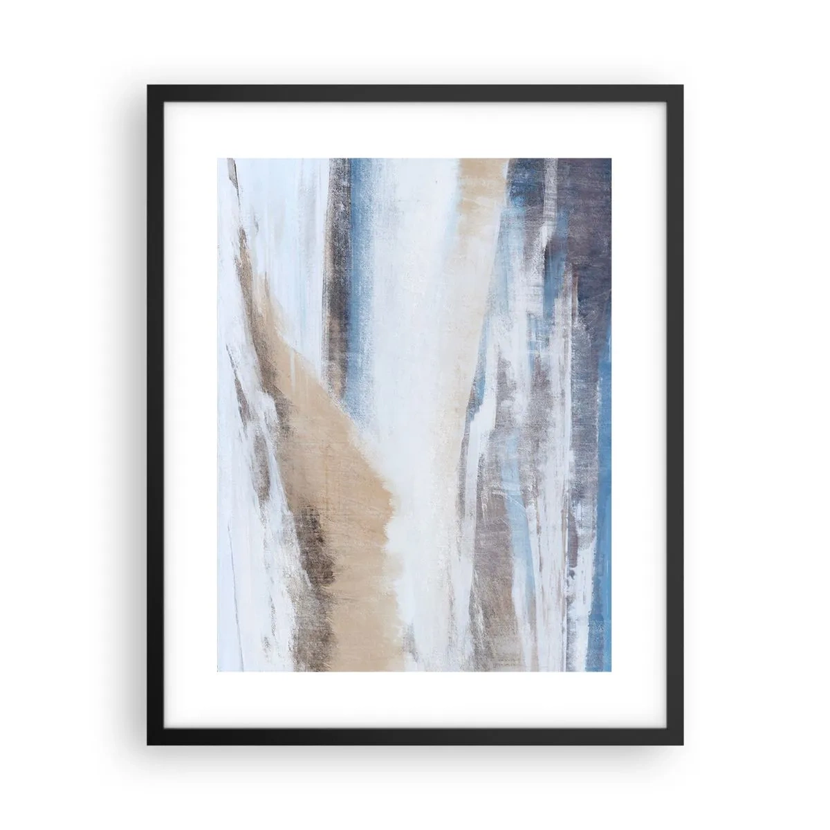 Affisch i svart ram - Vinterkomposition - 40x50 cm