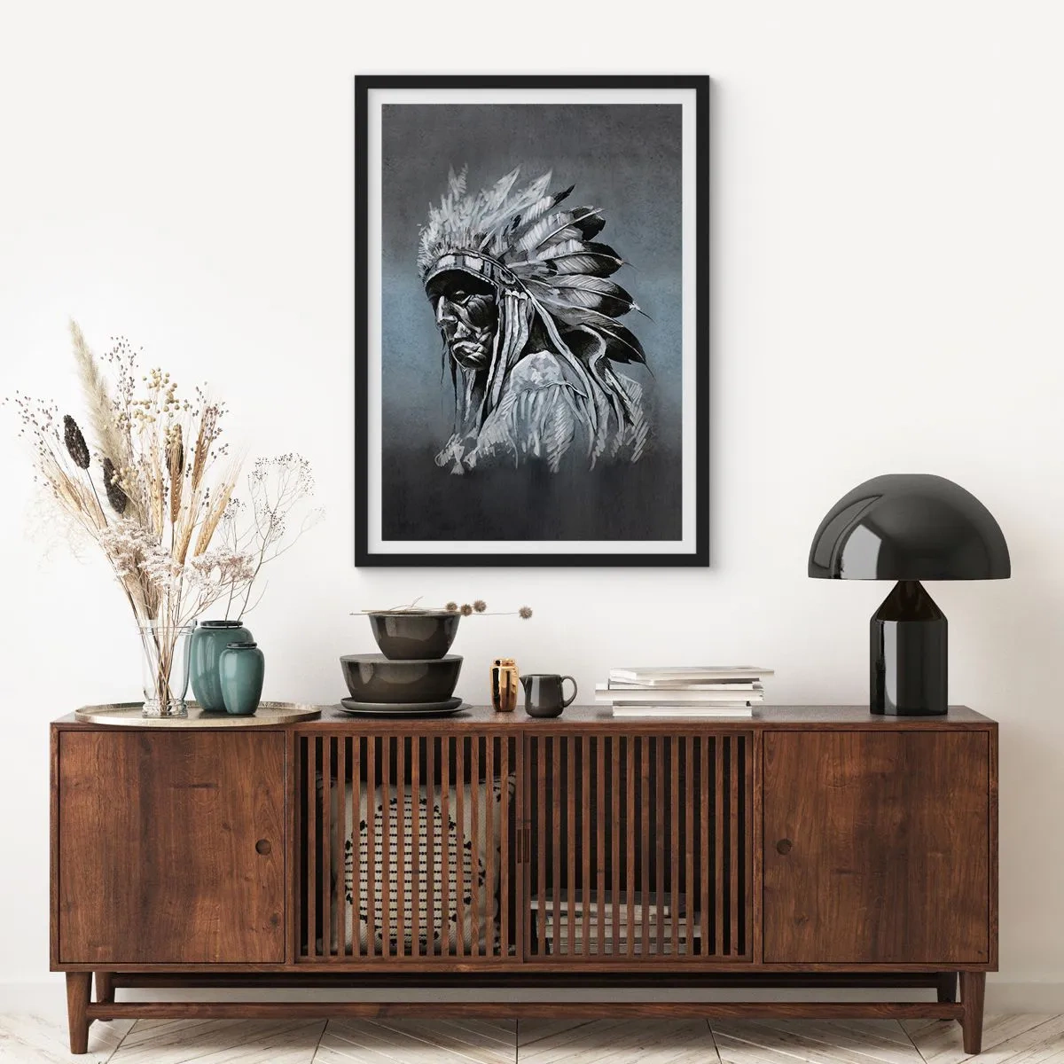 Affisch i svart ram - Tillbaka till rötterna - 61x91 cm