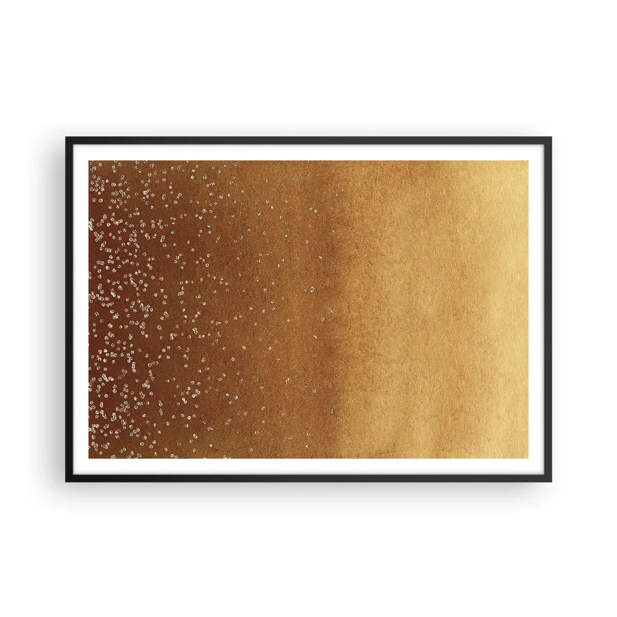 Affisch i svart ram - Ljusets födsel - 100x70 cm