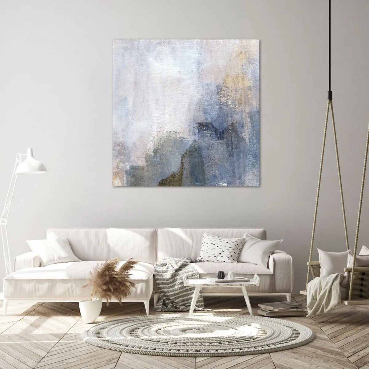 Canvastavla - Bild på duk - Färgernas toner och ackord - 40x40 cm