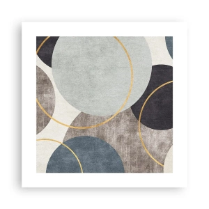 Affisch - Cirkel efter cirkel - 40x40 cm