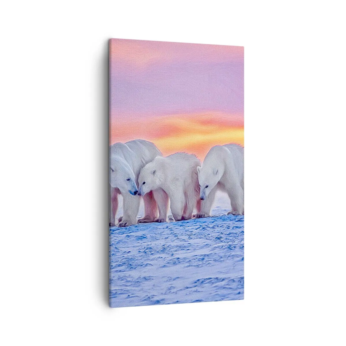 Canvastavla - Bild på duk - Det räcker med familjevärme - 45x80 cm